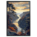 New River Gorge National Park Vintage Poster - GroovyGrove