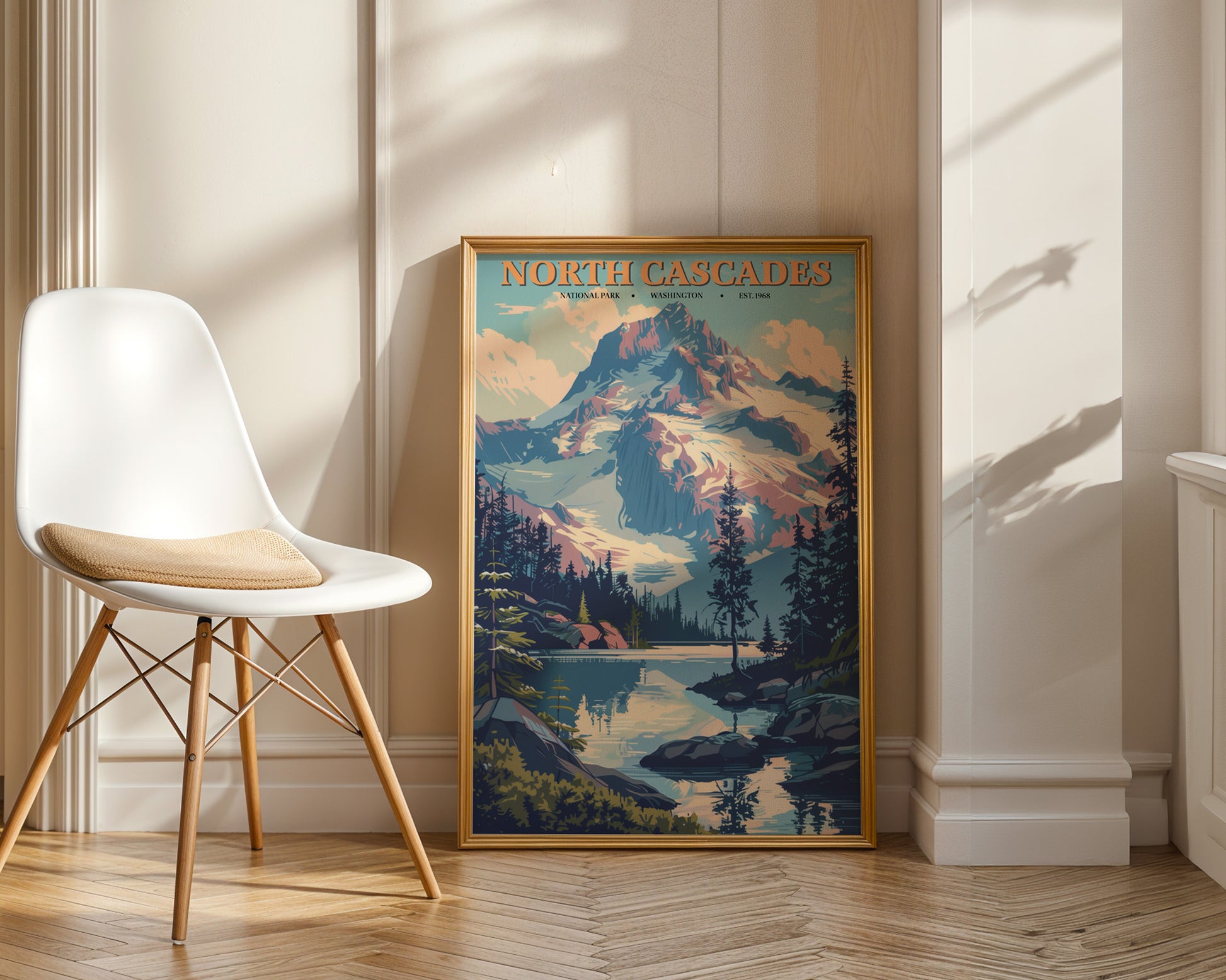 North Cascades National Park Vintage Poster - GroovyGrove