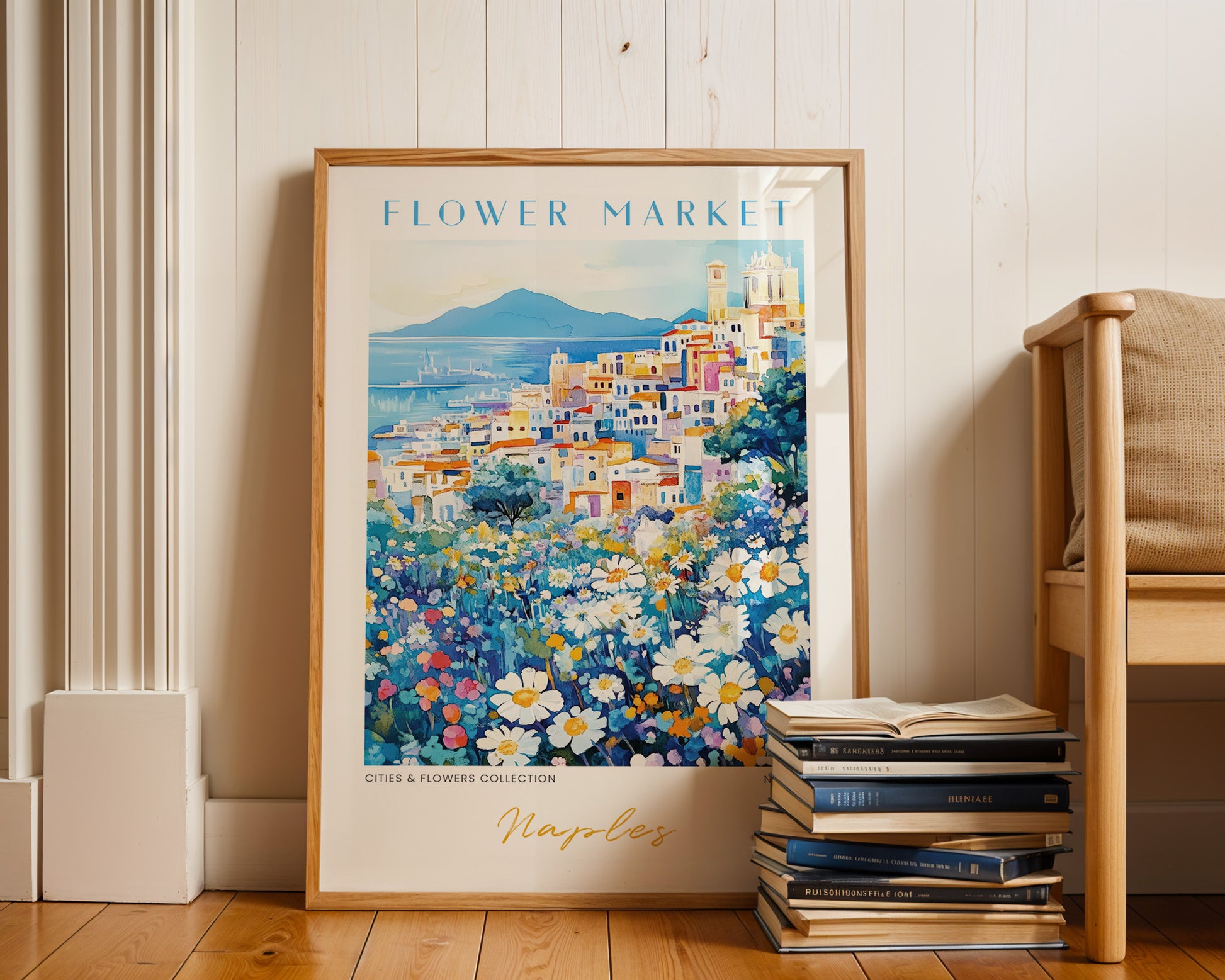 Naples Italy Flower Market Poster - GroovyGrove