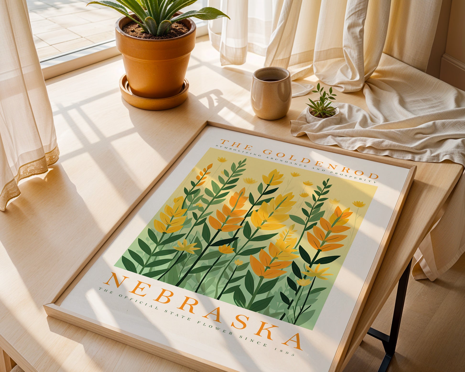 Nebraska State Flower Poster - GroovyGrove