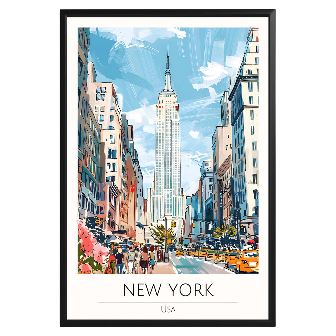 New York City Travel Poster - GroovyGrove