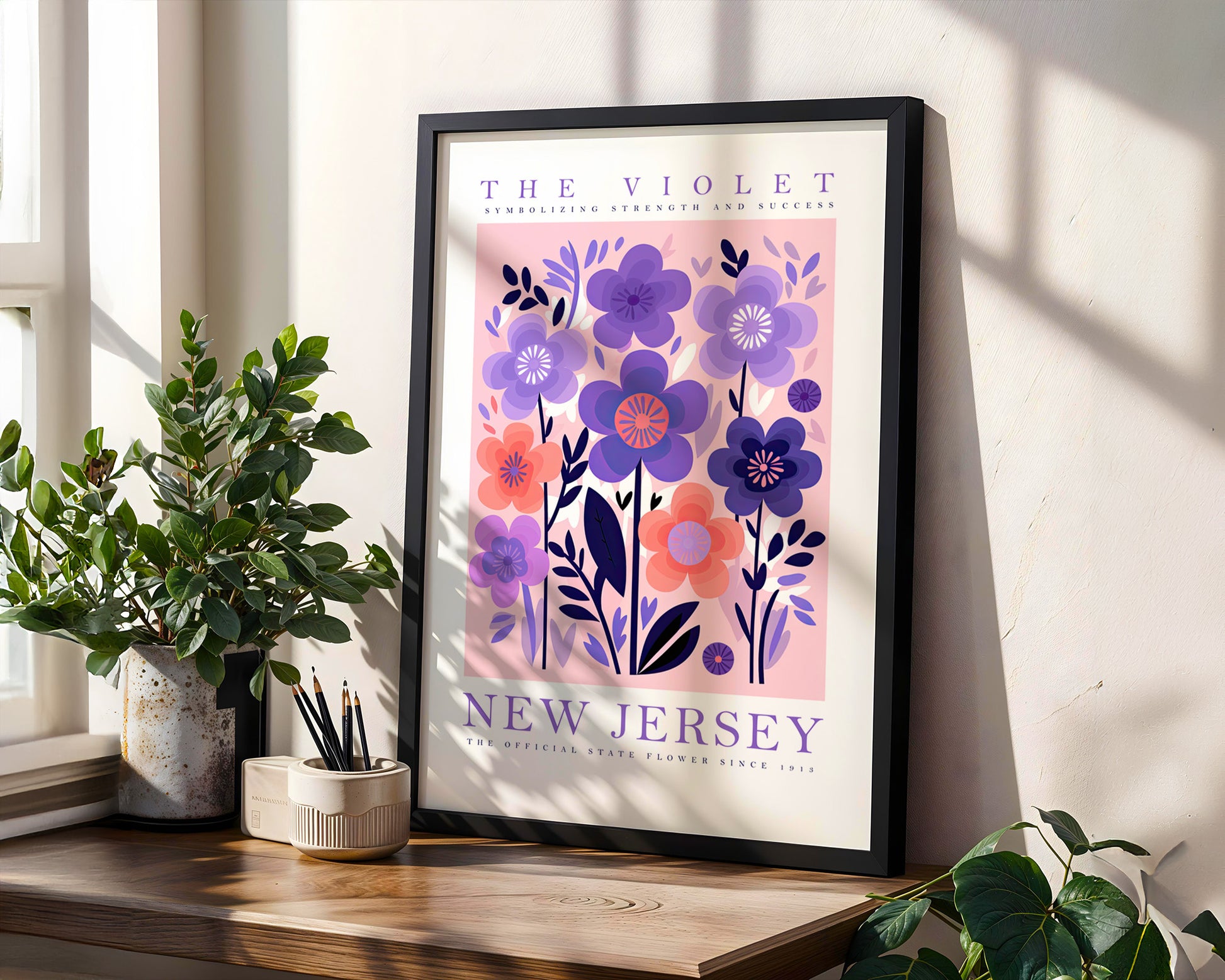 New Jersey State Flower Poster - GroovyGrove