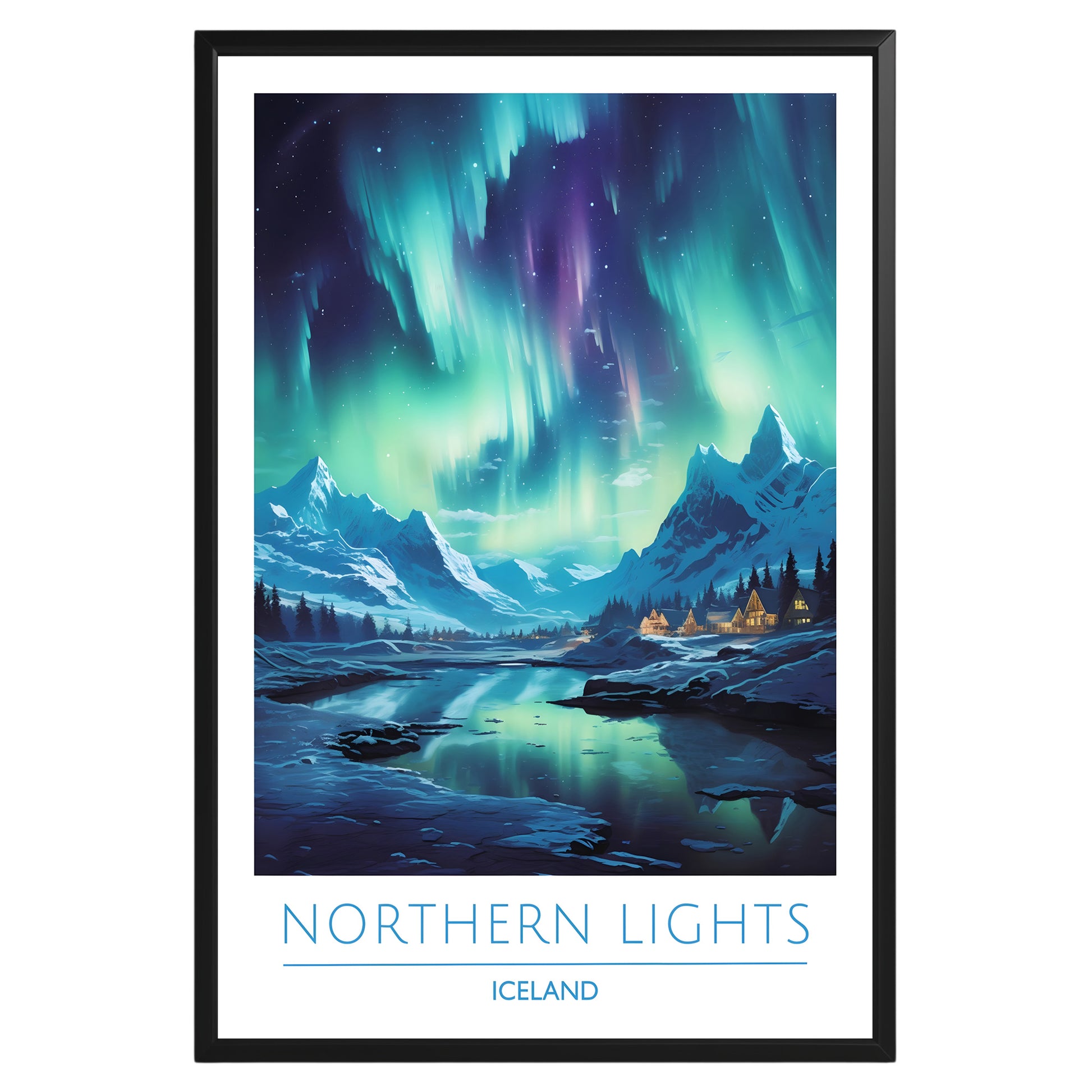 Northern Lights Iceland Poster - GroovyGrove