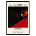 Old Fashioned Vintage Cocktail Poster - GroovyGrove