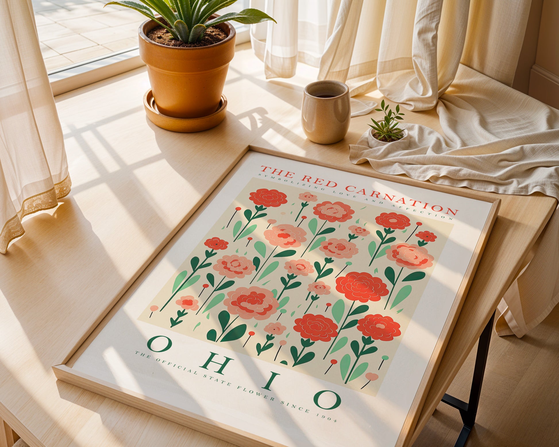 Ohio State Flower Poster - GroovyGrove