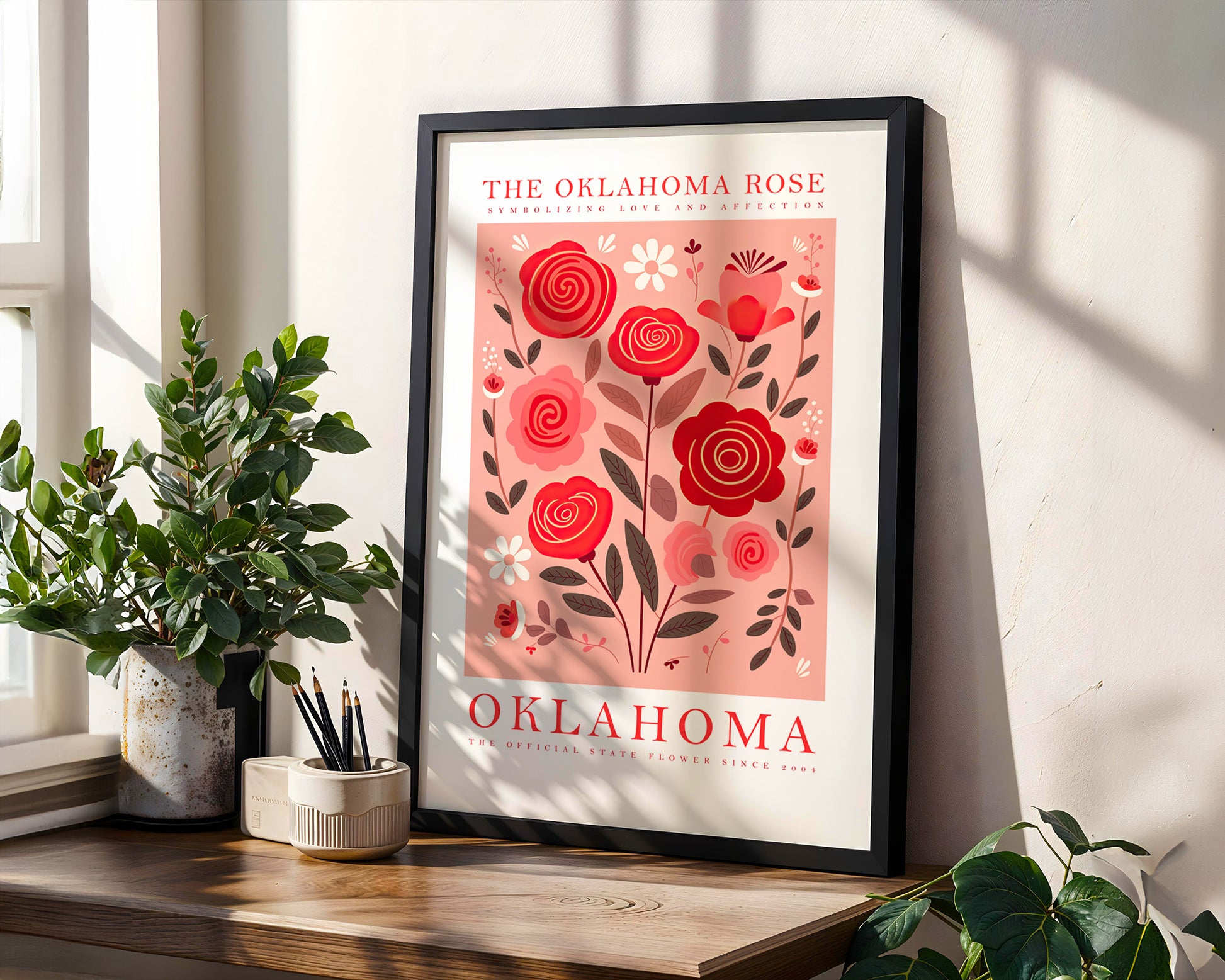 Oklahoma State Flower Poster - GroovyGrove