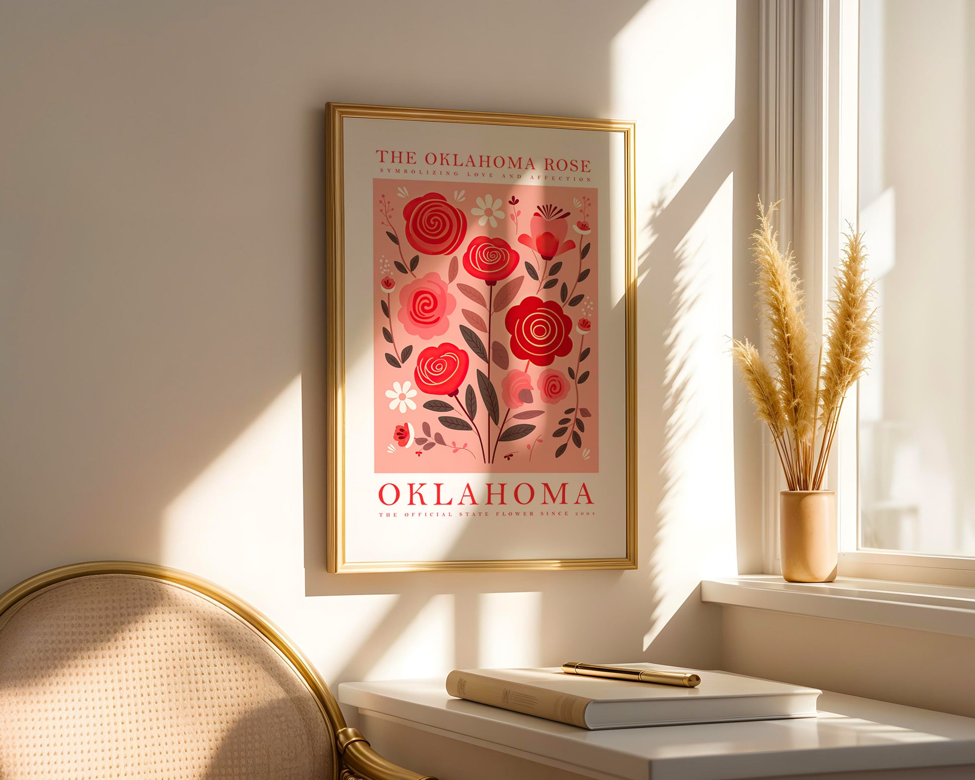 Oklahoma State Flower Poster - GroovyGrove