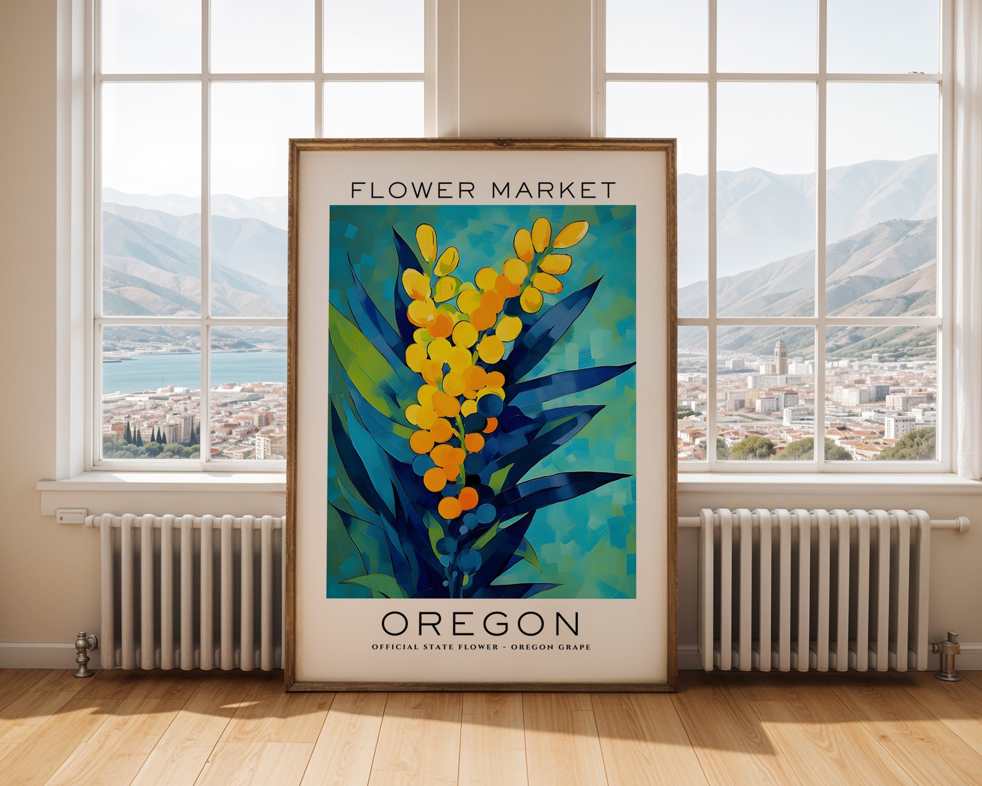 Oregon State Flower Market Poster - GroovyGrove