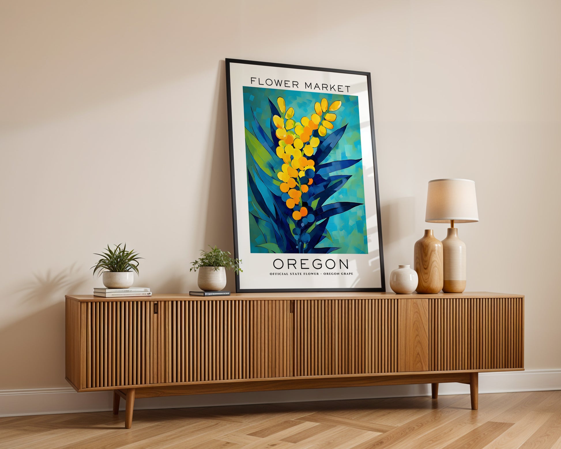 Oregon State Flower Market Poster - GroovyGrove