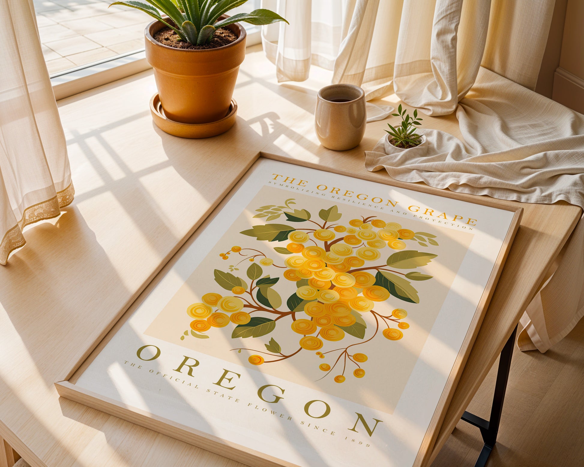 Oregon State Flower Poster - GroovyGrove