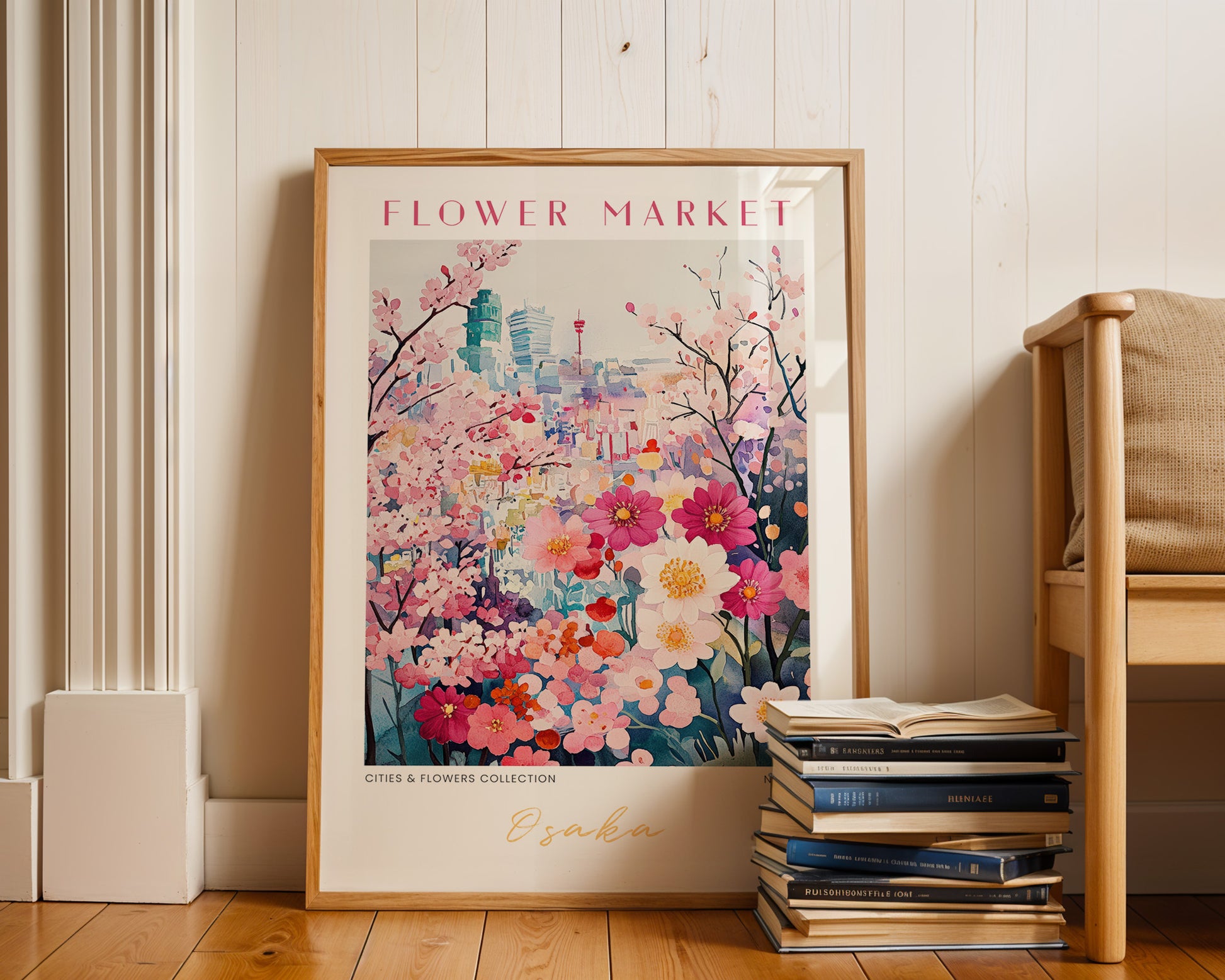 Osaka Japan Flower Market Poster - GroovyGrove