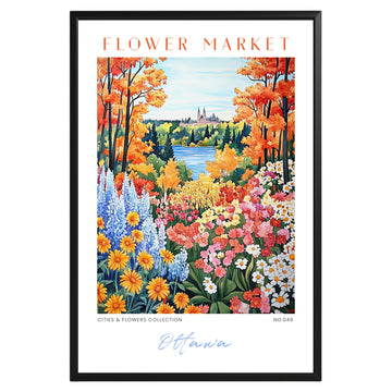 Ottawa Canada Flower Market Poster - GroovyGrove