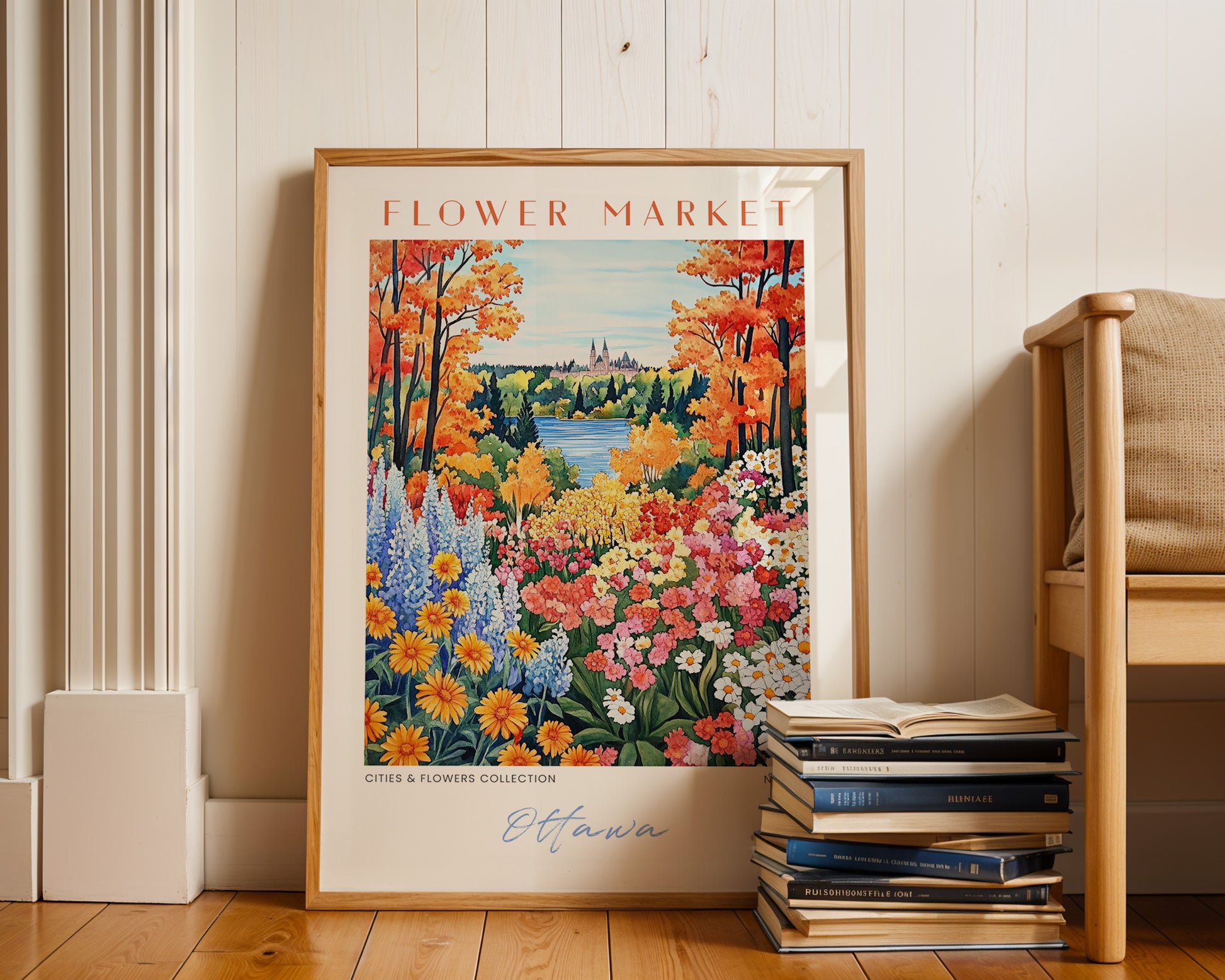 Ottawa Canada Flower Market Poster - GroovyGrove