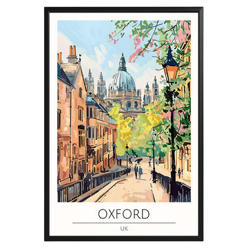 Oxford United Kingdom Travel Poster - GroovyGrove