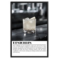 Penicillin Cocktail Black and White Poster - GroovyGrove