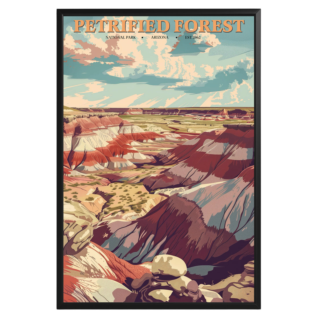 Petrified Forest National Park Vintage Poster - GroovyGrove