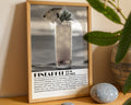 Pineapple Rum Punch Cocktail Black and White Poster - GroovyGrove