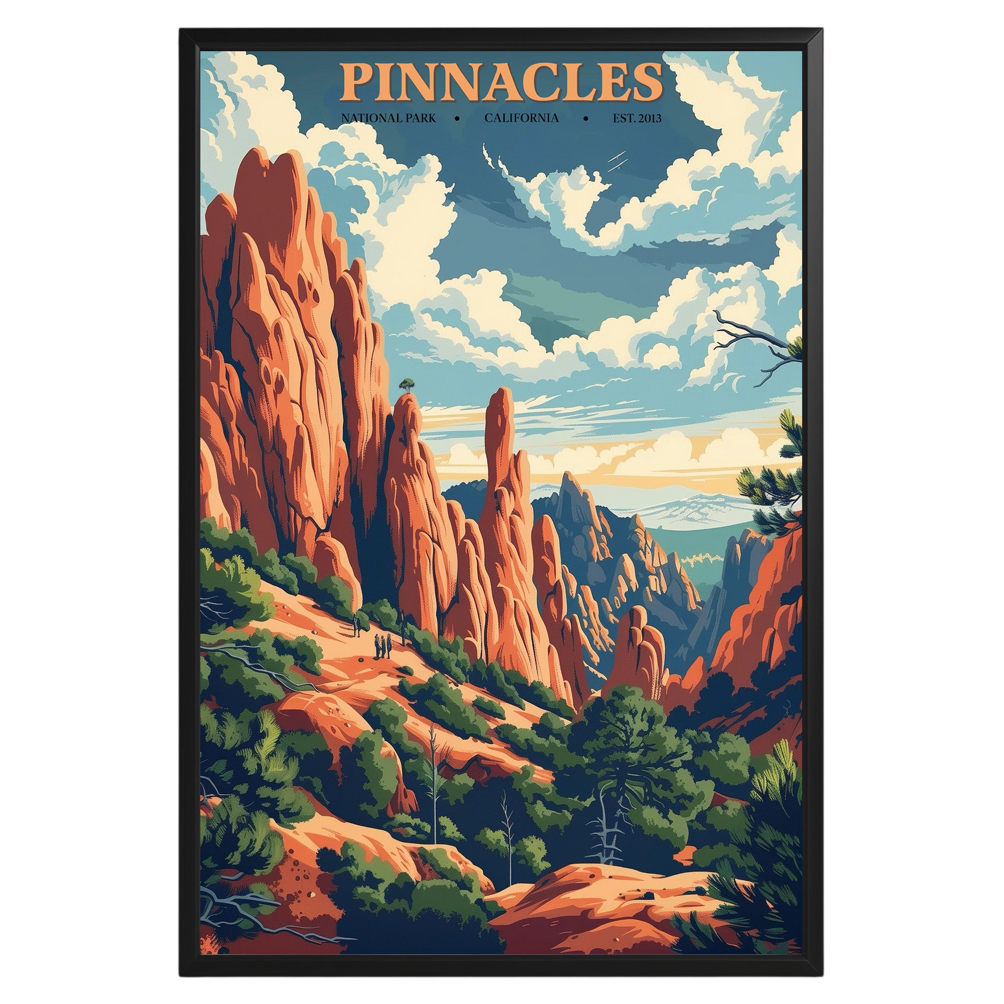 Pinnacles National Park Vintage Poster - GroovyGrove