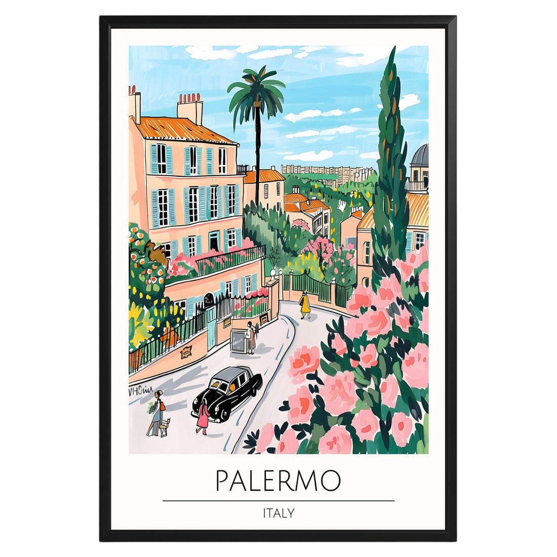 Palermo Italy Travel Poster - GroovyGrove