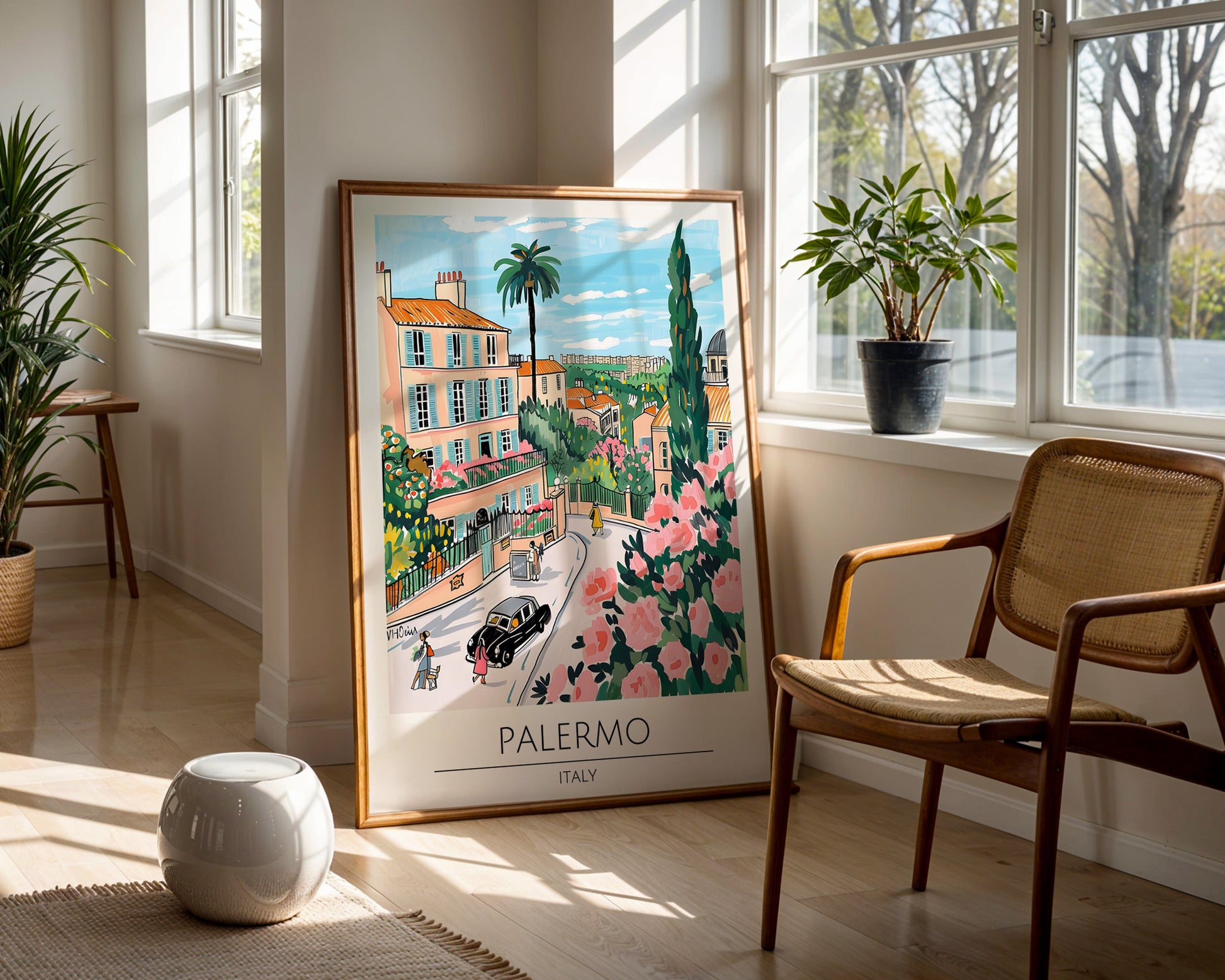 Palermo Italy Travel Poster - GroovyGrove