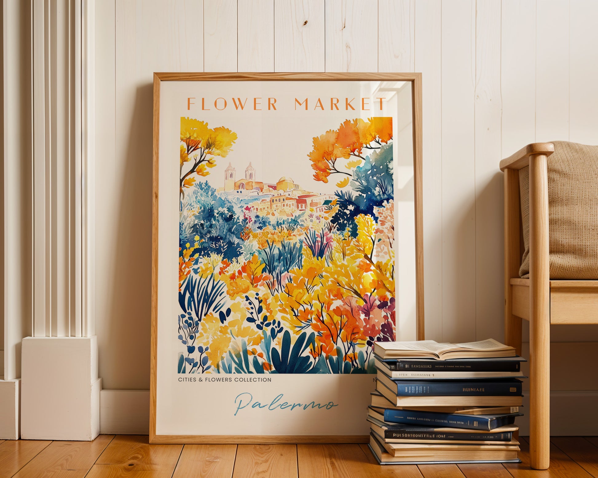 Palermo Italy Flower Market Poster - GroovyGrove