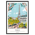 Paris France Travel Poster - GroovyGrove