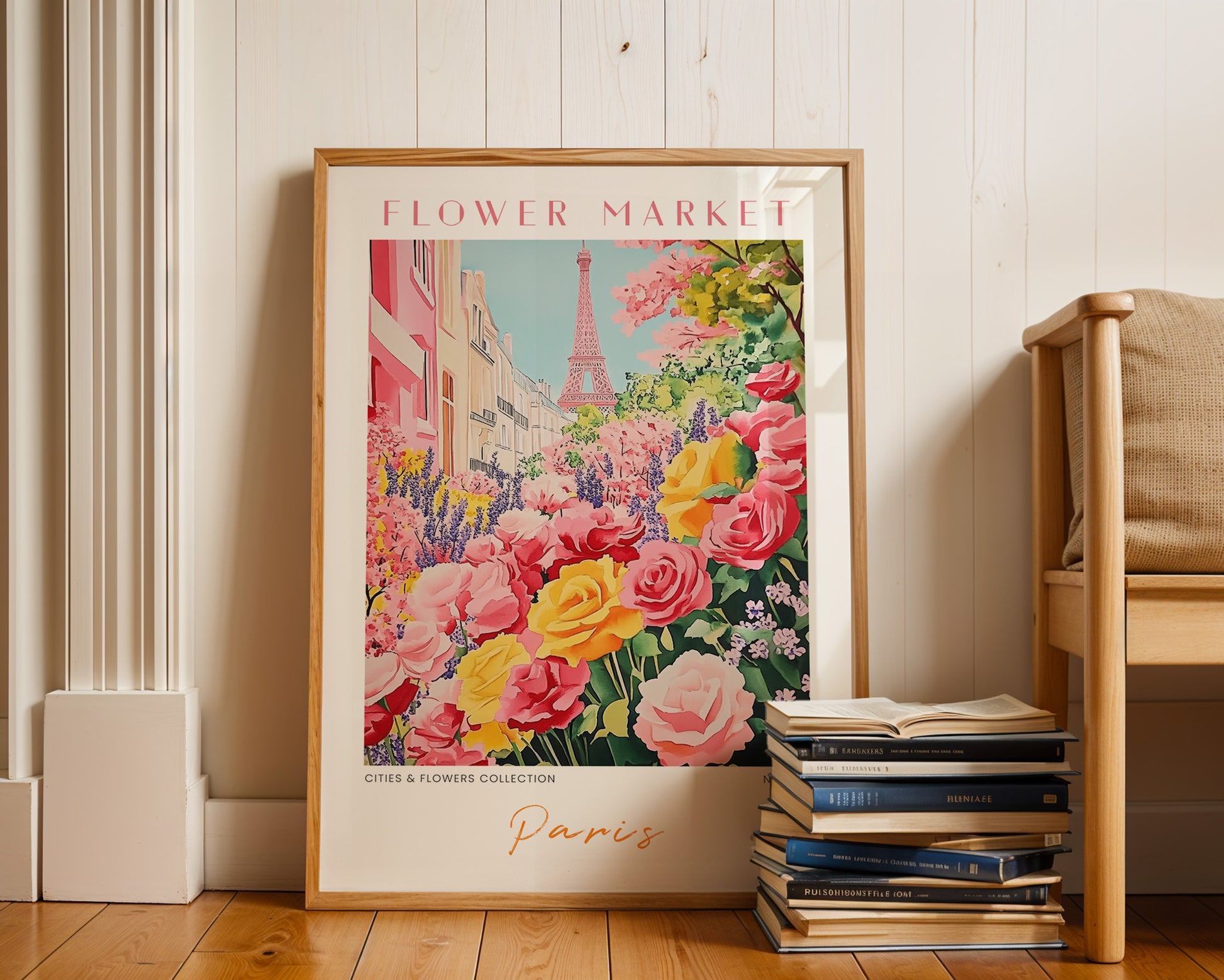 Paris France Flower Market Poster - GroovyGrove