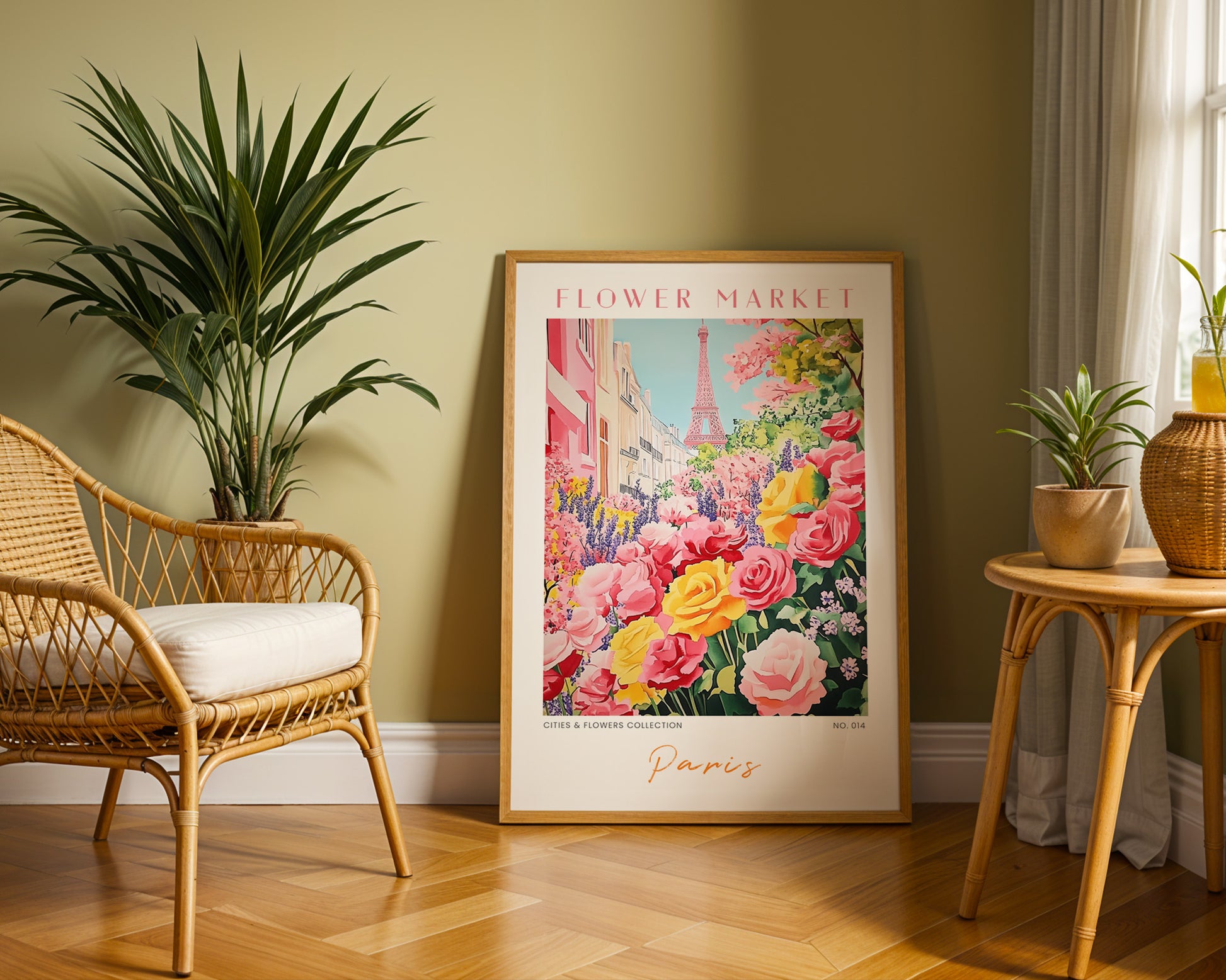 Paris France Flower Market Poster - GroovyGrove