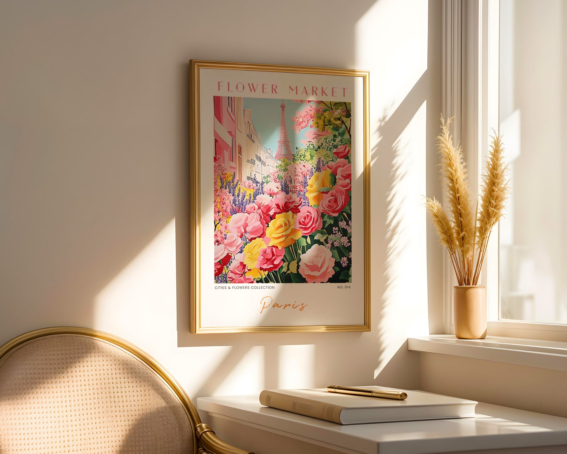 Paris France Flower Market Poster - GroovyGrove