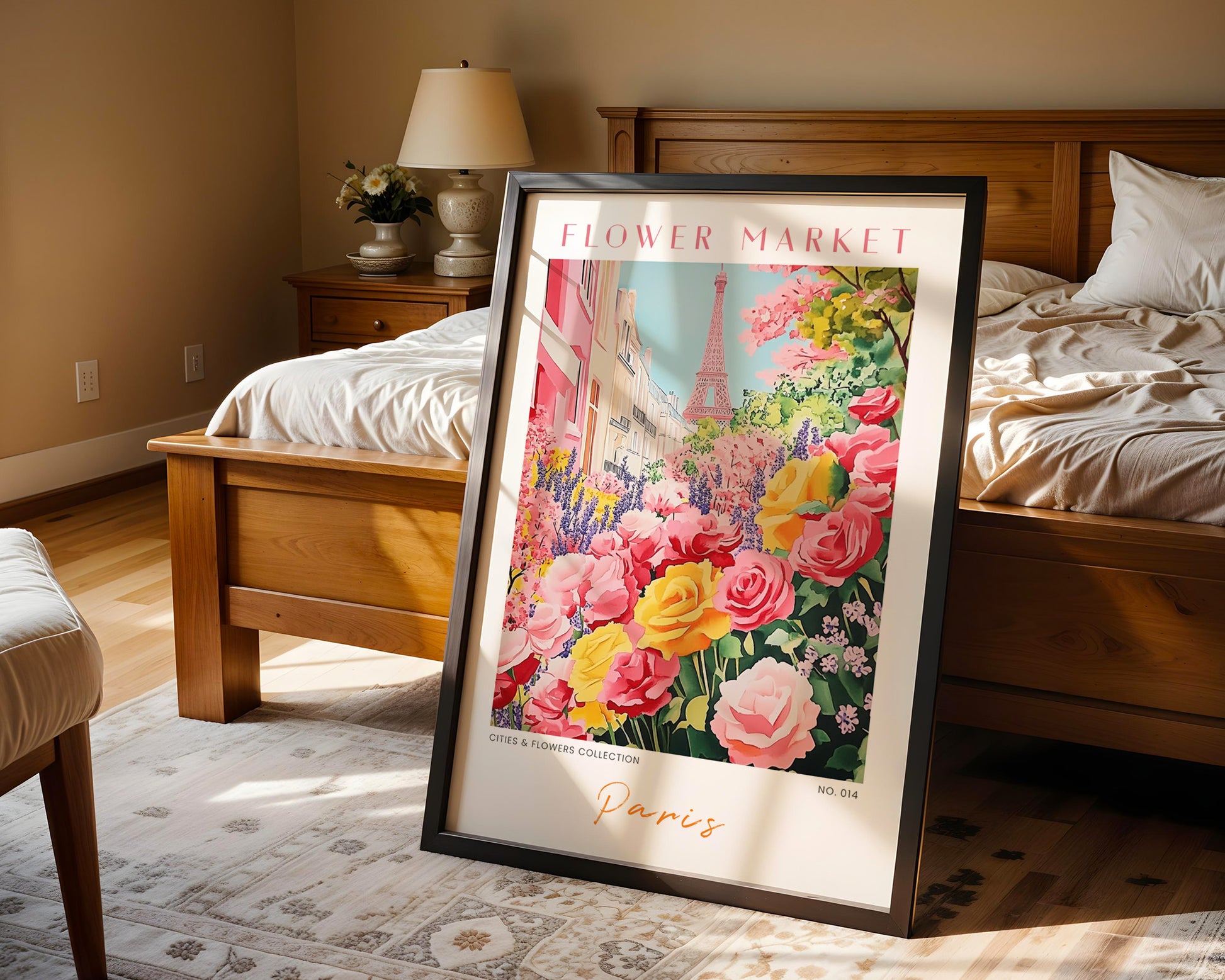 Paris France Flower Market Poster - GroovyGrove