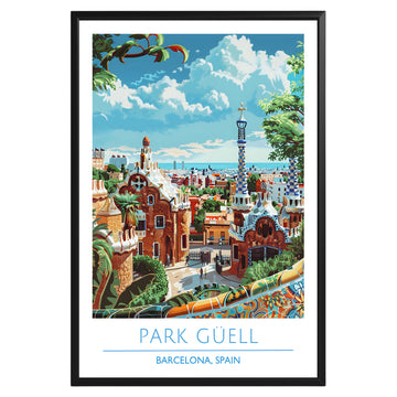 Park Güell Barcelona Spain Poster - GroovyGrove