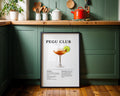 Pegu Club Cocktail Recipe Poster - GroovyGrove