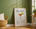 Pegu Club Cocktail Recipe Poster - GroovyGrove