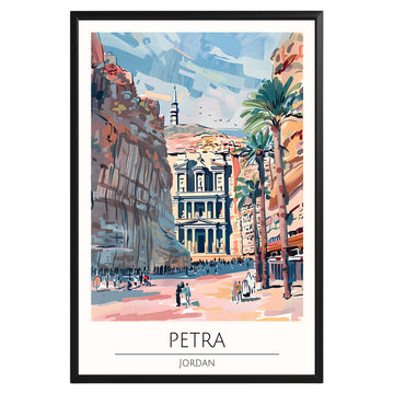 Petra Jordan Travel Poster - GroovyGrove