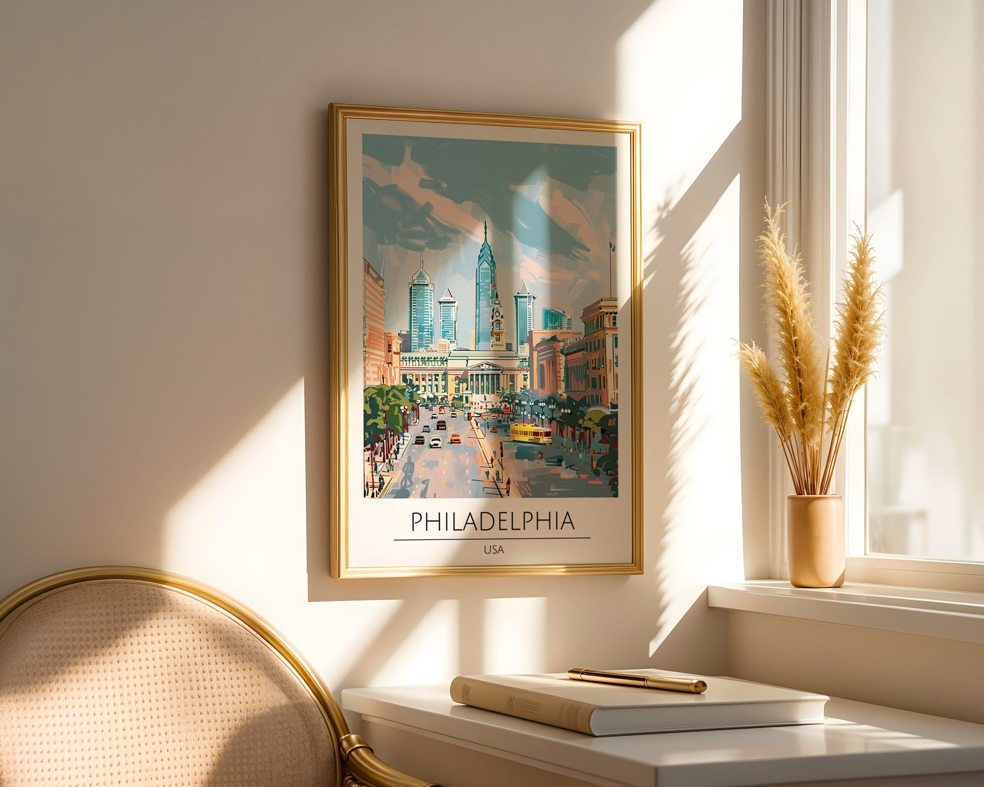 Philadelphia Pennsylvania Travel Poster - GroovyGrove