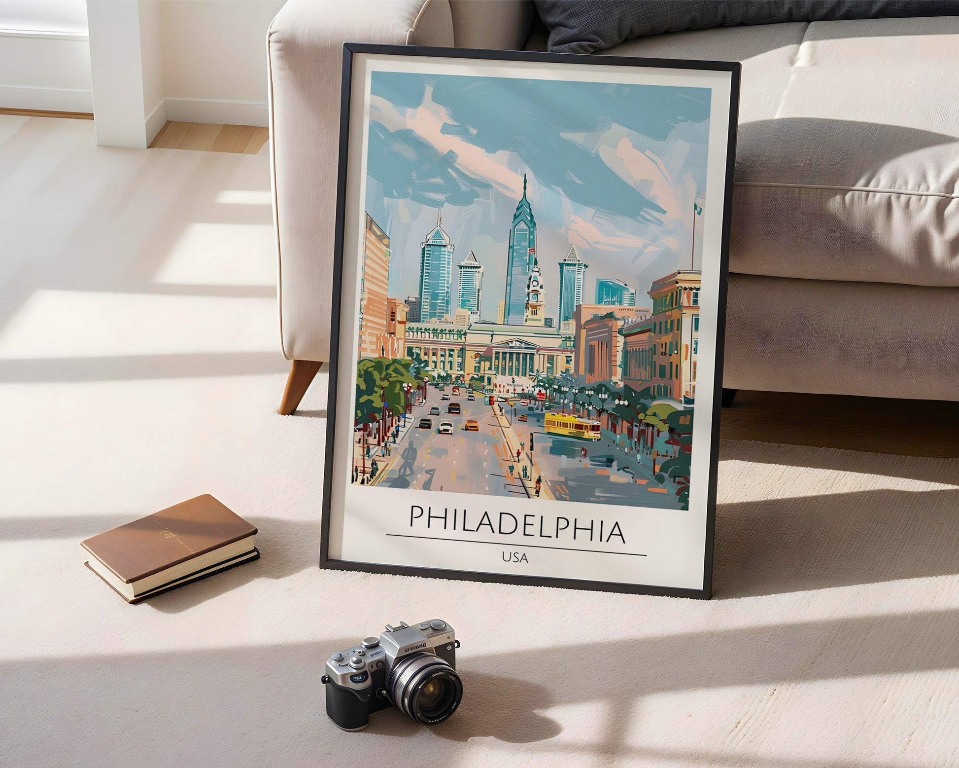 Philadelphia Pennsylvania Travel Poster - GroovyGrove