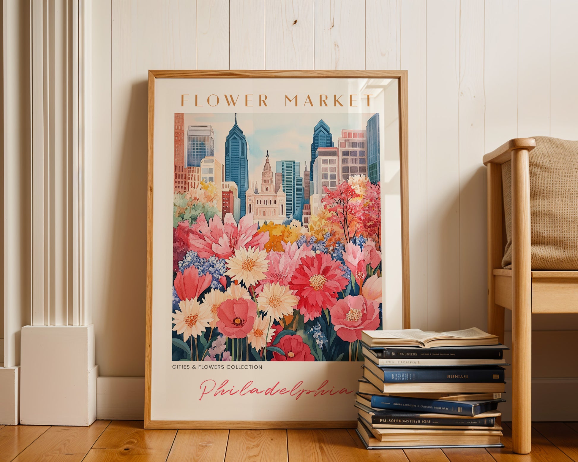 Philadelphia Pennsylvania Flower Market Poster - GroovyGrove