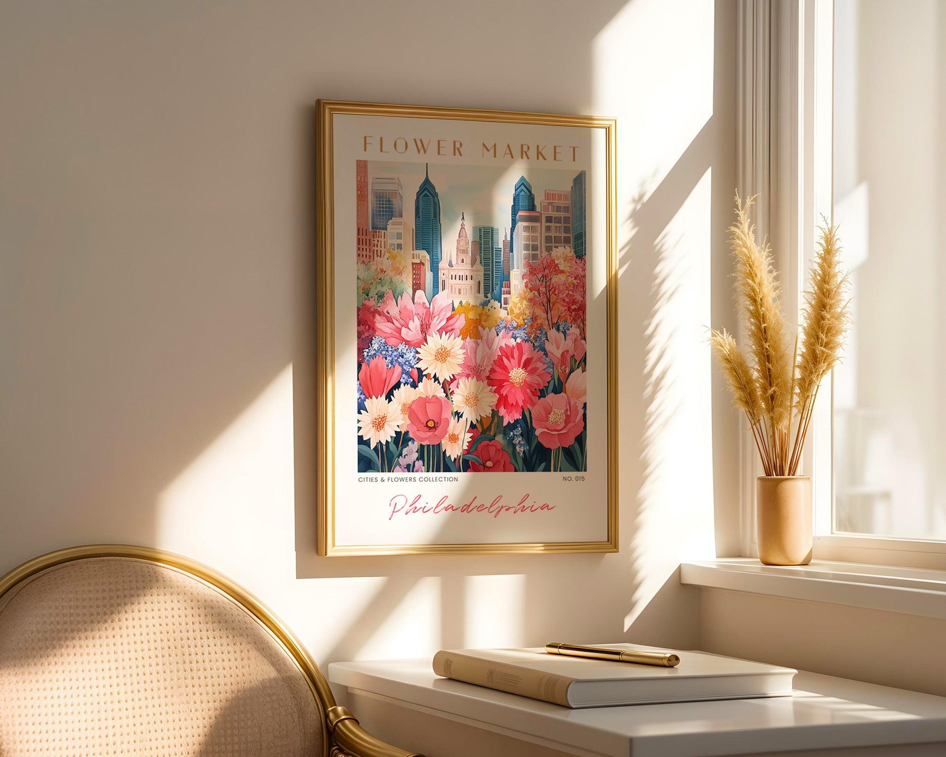 Philadelphia Pennsylvania Flower Market Poster - GroovyGrove