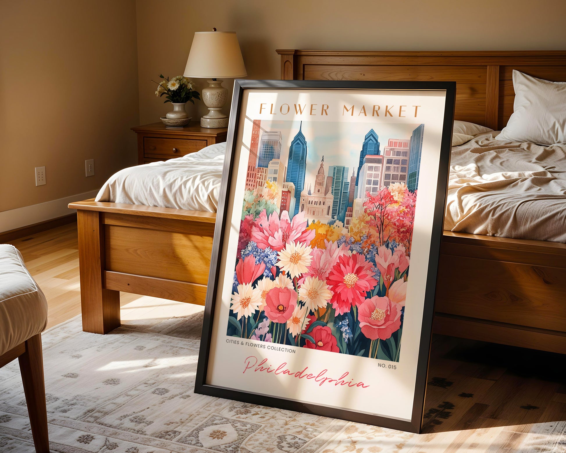 Philadelphia Pennsylvania Flower Market Poster - GroovyGrove