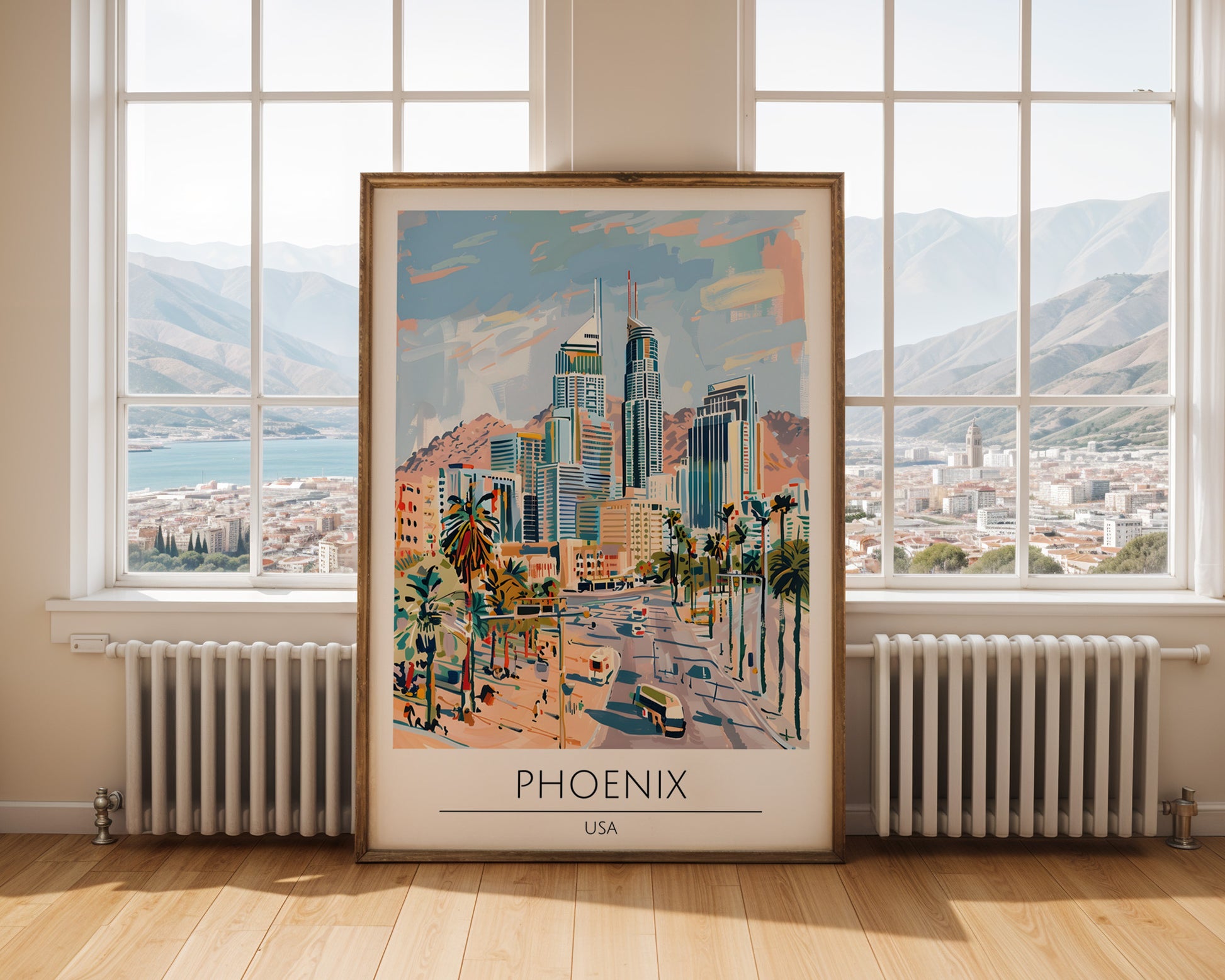 Phoenix Arizona Travel Poster - GroovyGrove