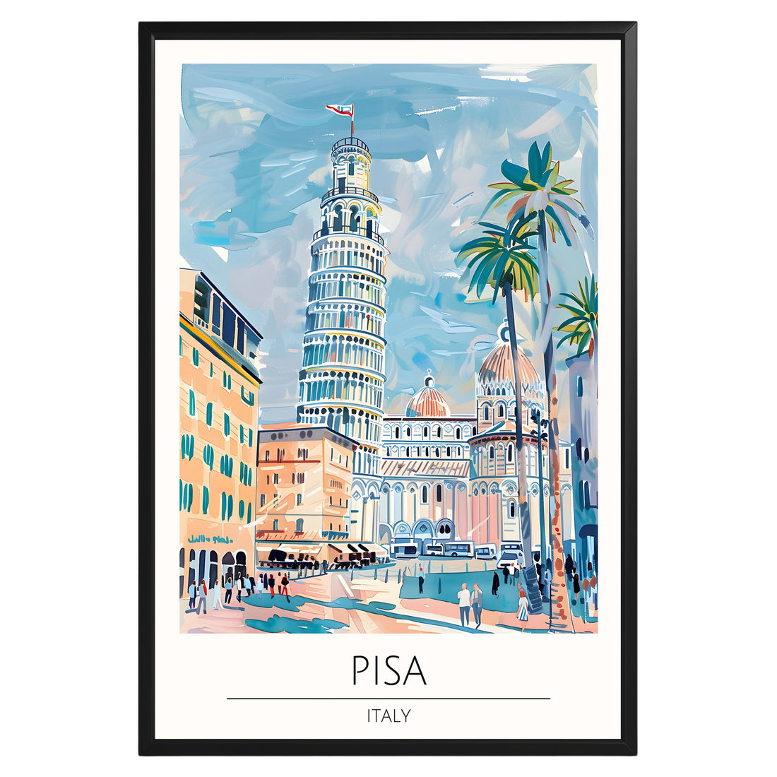 Pisa Italy Travel Poster - GroovyGrove