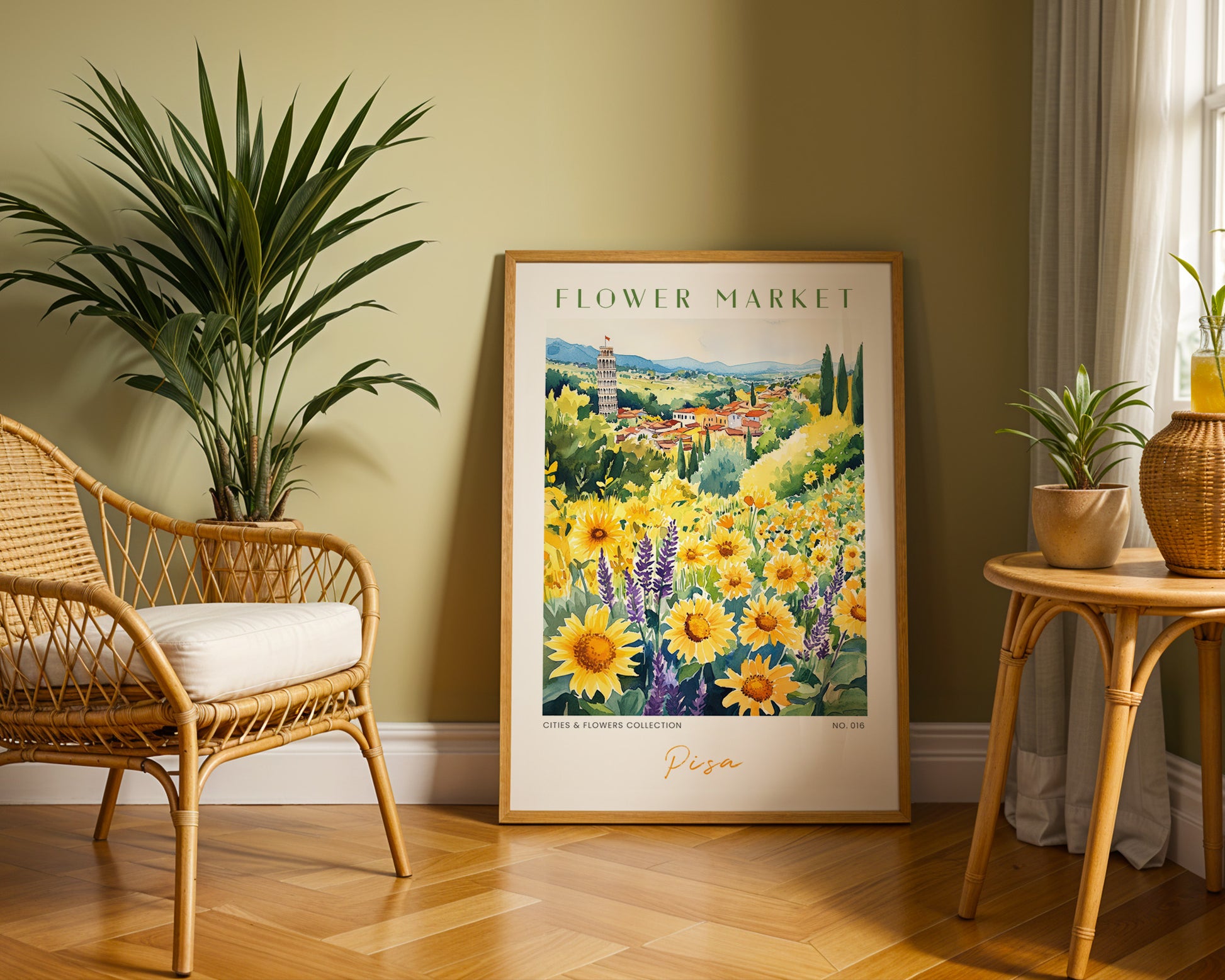 Pisa Italy Flower Market Poster - GroovyGrove