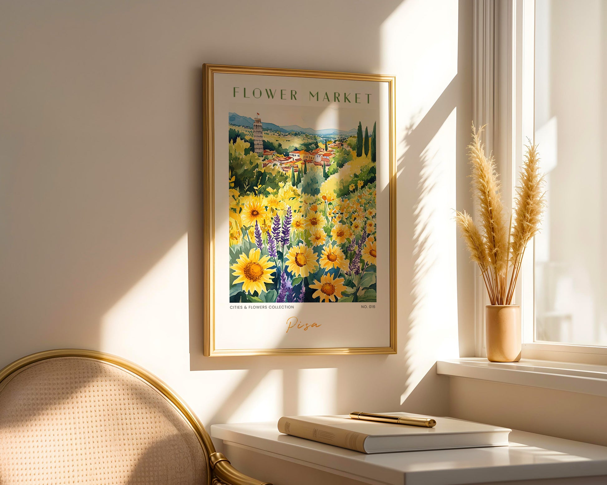 Pisa Italy Flower Market Poster - GroovyGrove