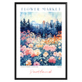 Portland Oregon Flower Market Poster - GroovyGrove