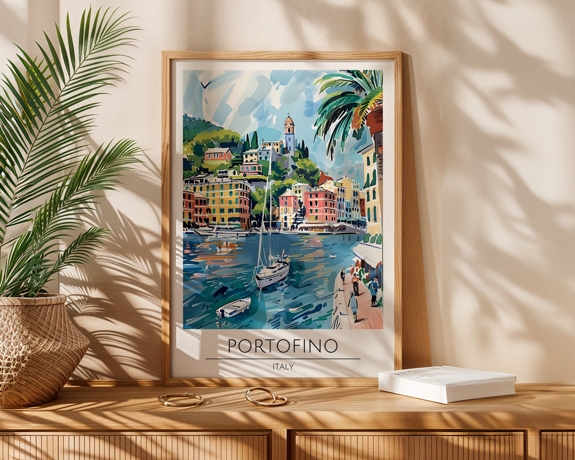 Portofino Italy Travel Poster - GroovyGrove