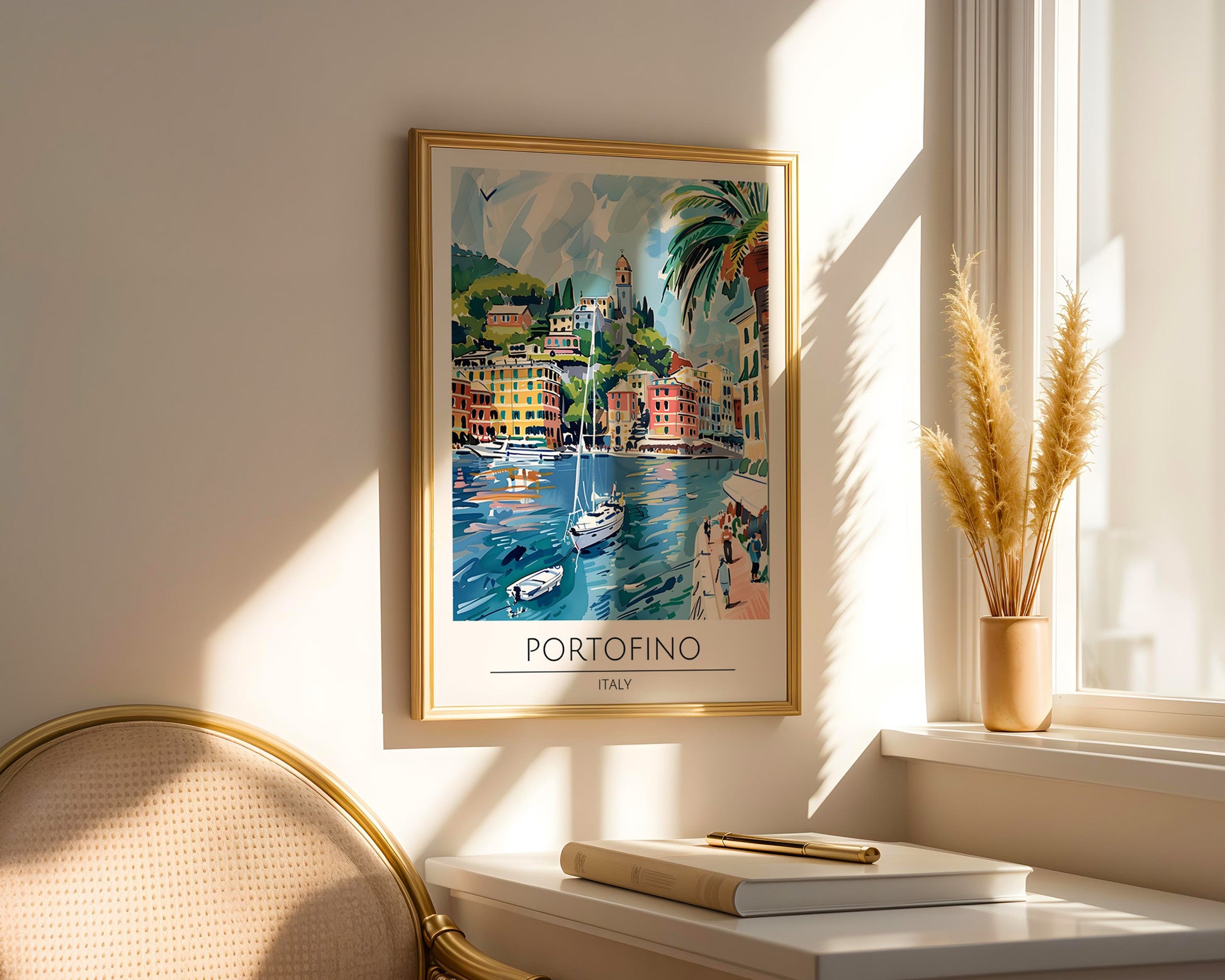 Portofino Italy Travel Poster - GroovyGrove