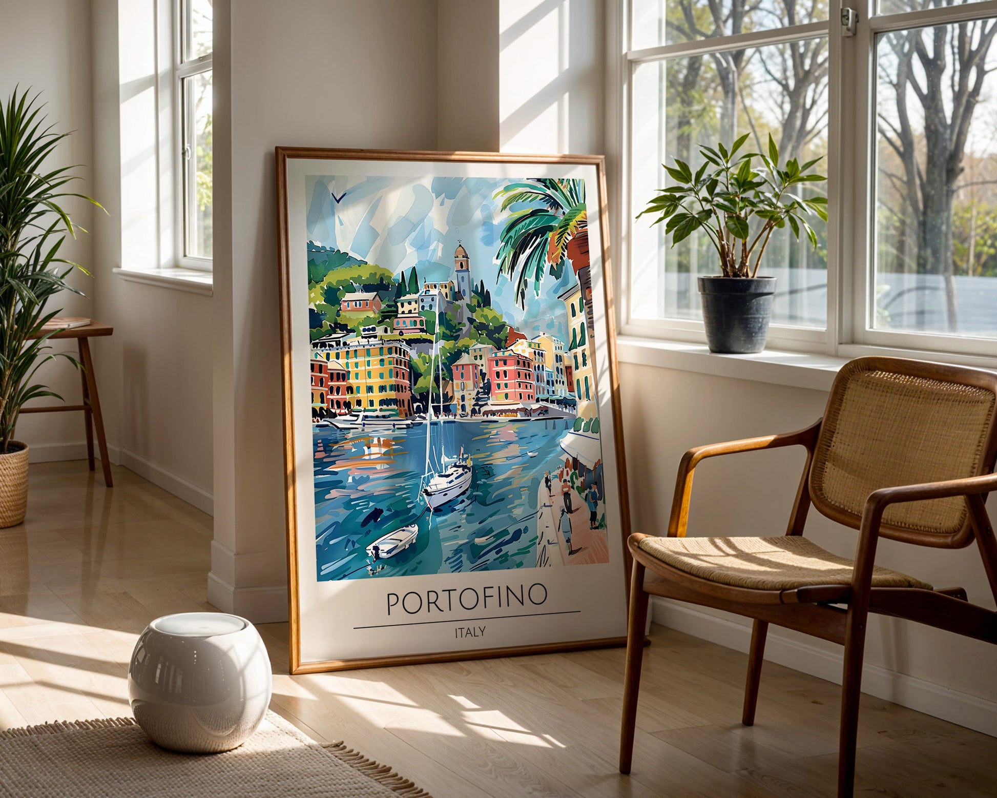 Portofino Italy Travel Poster - GroovyGrove