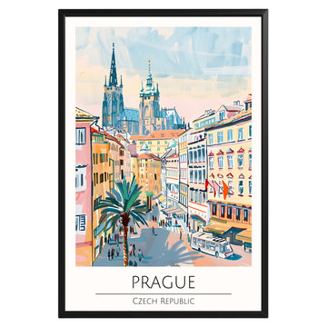 Prague Czech Republic Travel Poster - GroovyGrove