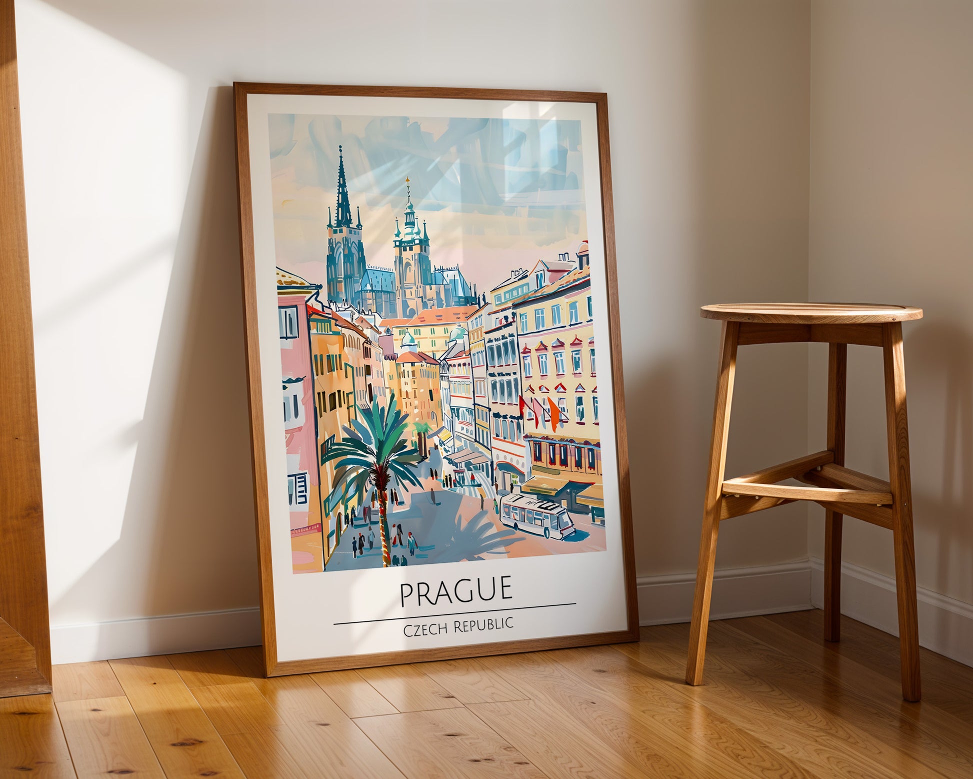 Prague Czech Republic Travel Poster - GroovyGrove