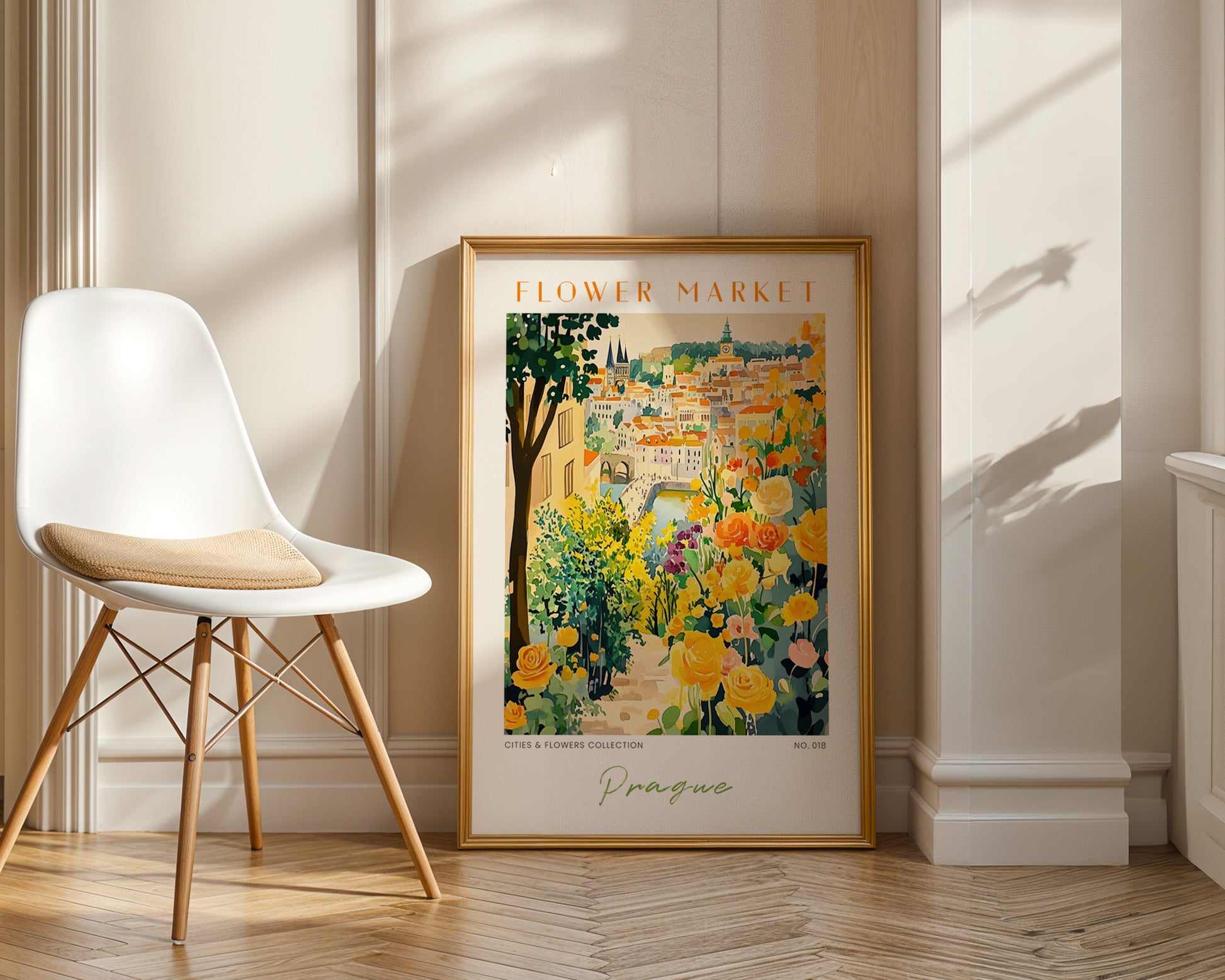 Prague Czech Republic Flower Market Poster - GroovyGrove